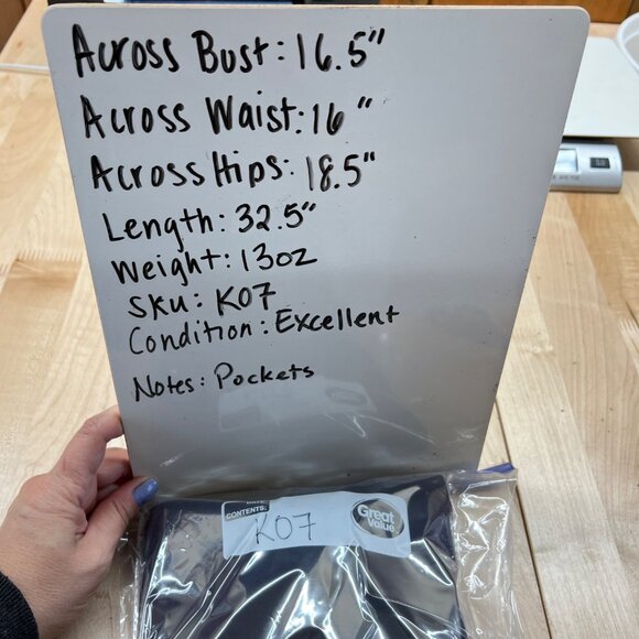 Theory V-Neck Banded Shift Dress Admiral Crepe Light Navy Blue Size 2 - Picture 10 of 10